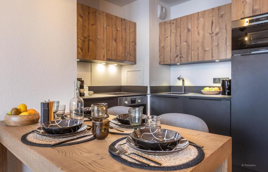 Urlaub in den Bergen 2-Zimmer-Appartment für 4 Personen - Résidence Terresens Le Snoroc - Montalbert - Wohnzimmer