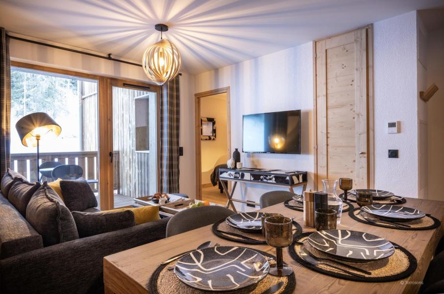 Holiday in mountain resort 3 room apartment 6 people - Résidence Terresens Le Snoroc - Montalbert - Living room