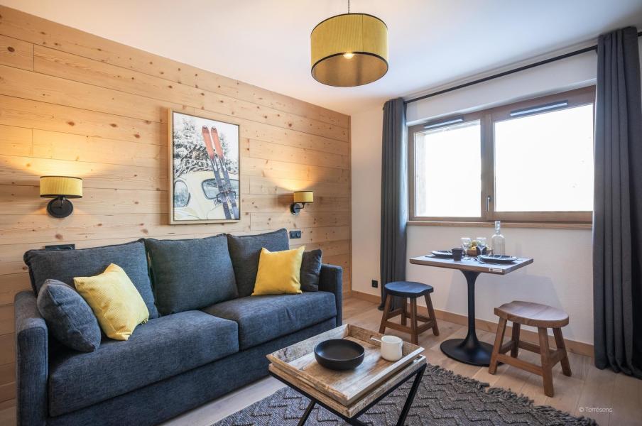 Vakantie in de bergen Studio 2 personen - Résidence Terresens Le Snoroc - La Plagne - Woonkamer