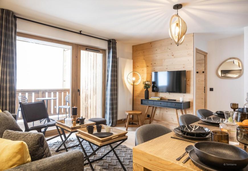 Urlaub in den Bergen Résidence Terresens Le Snoroc - La Plagne - Wohnzimmer