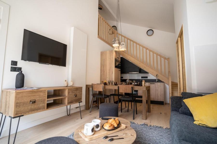 Holiday in mountain resort 2 room apartment 4 people - Résidence Terresens Les Roches Blanches - Combloux - Living room