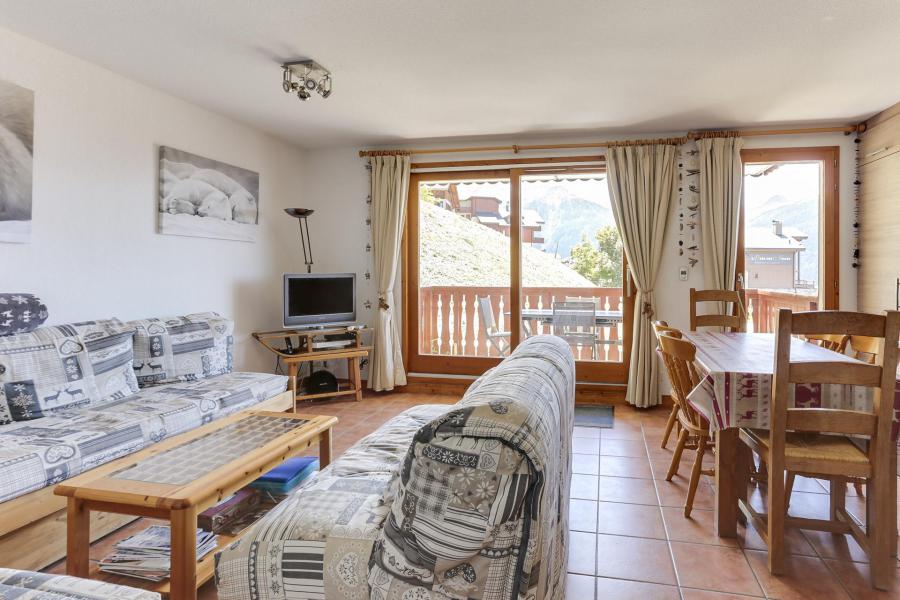 Vakantie in de bergen Appartement 4 kamers 8 personen (09R) - Résidence Tétras - Peisey-Vallandry - Woonkamer