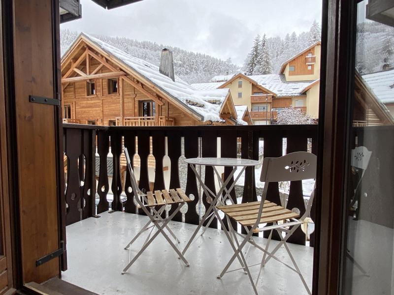 Holiday in mountain resort 2 room apartment 4 people (24) - Résidence Tigny - Valloire - Balcony