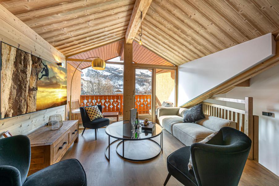 Vakantie in de bergen Appartement duplex 8 kamers 12 personen (5) - Résidence Trolles Prestige - Saint Martin de Belleville - Woonkamer