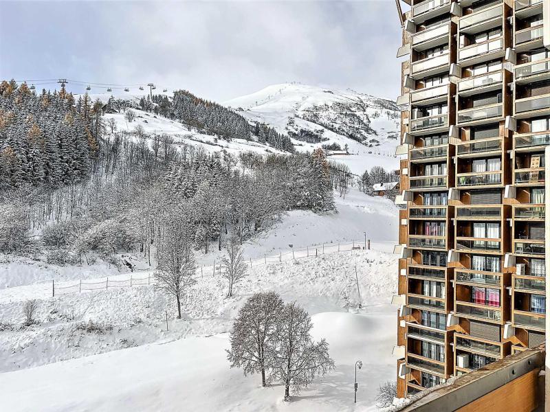 Vacaciones en montaña Estudio para 4 personas (1209) - Résidence Vanguard Soyouz - Le Corbier - Terraza