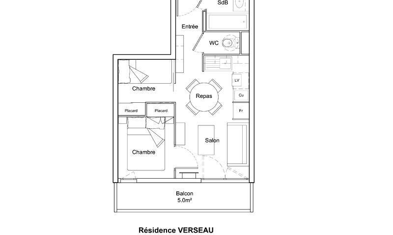 Аренда на лыжном курорте Квартира студия для 4 чел. (Sélection 26m²-2) - Résidence Verseau - Maeva Home - Flaine - летом под открытым небом