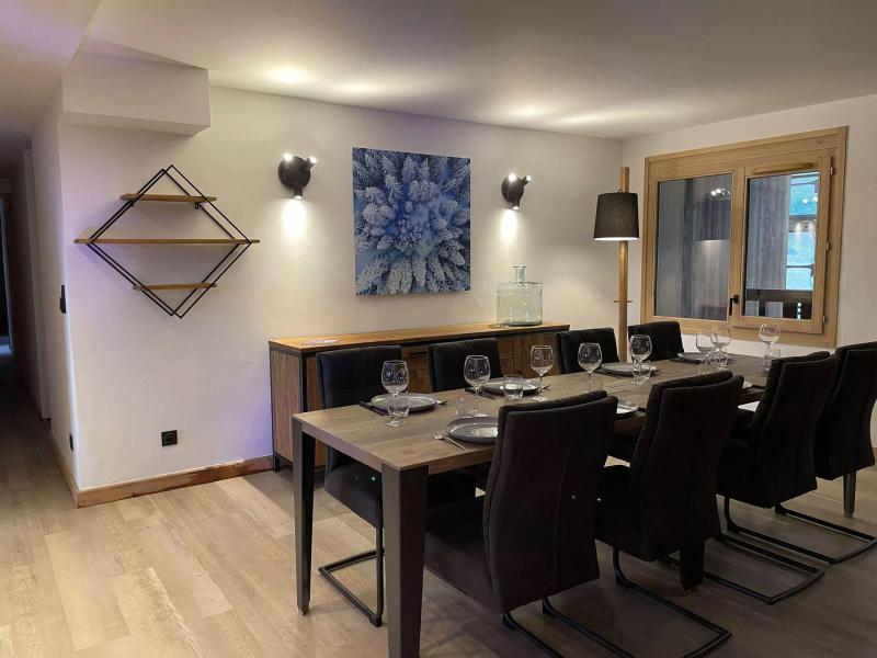 Urlaub in den Bergen 6 Zimmer Appartement für 12-14 Personen (Sauna) - Résidence W 2050 - La Plagne - Esszimmer
