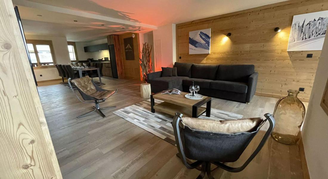 Urlaub in den Bergen 6 Zimmer Appartement für 12-14 Personen (Sauna) - Résidence W 2050 - La Plagne - Kleines Wohnzimmer