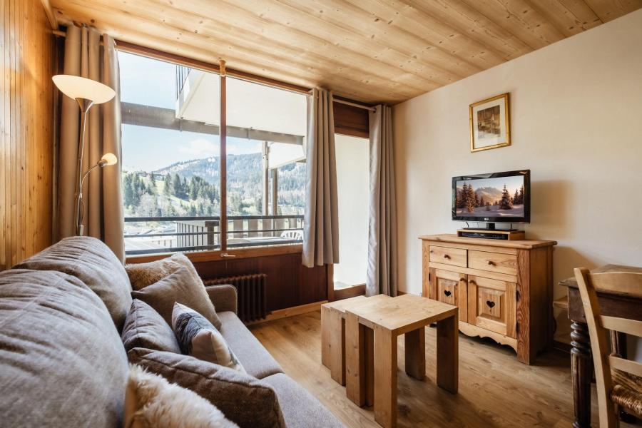 Vakantie in de bergen Studio 4 personen (20) - Résidence Wapiti - La Clusaz - Woonkamer