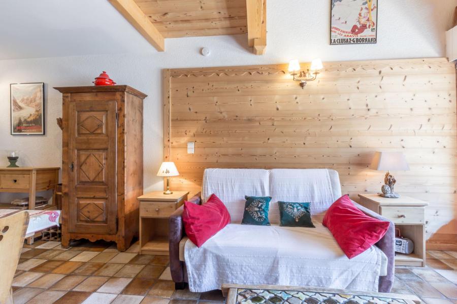 Vakantie in de bergen Appartement 3 kamers bergnis 4 personen (08) - Riante Colline - La Clusaz - Woonkamer