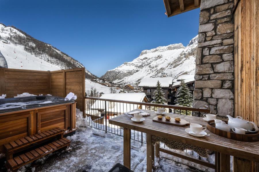 Holiday in mountain resort 5 room triplex apartment 8 people (S6) - Silverstone - Val d'Isère - Terrace