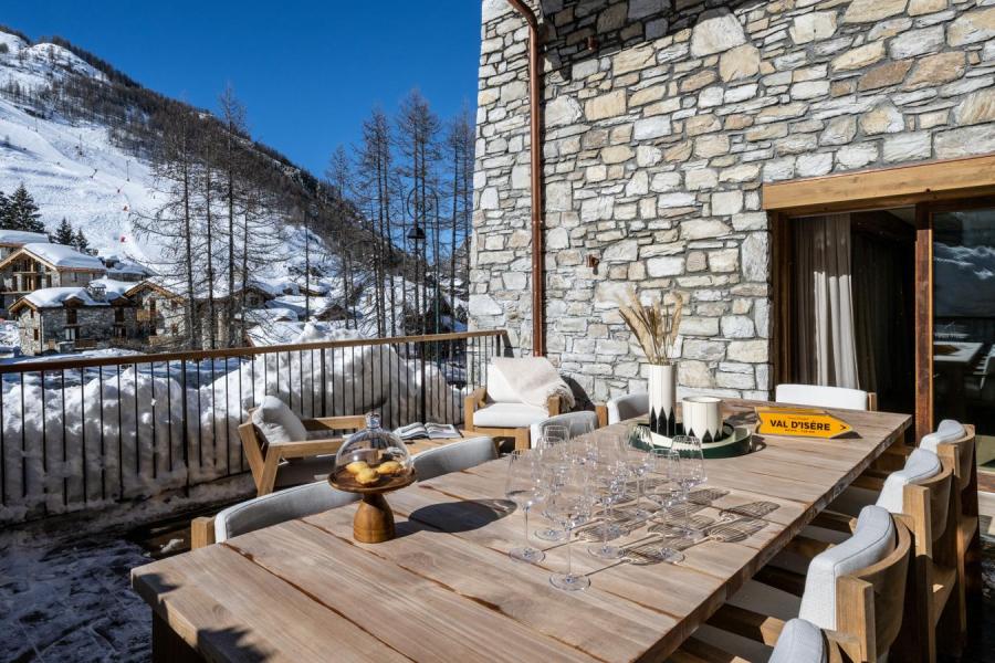 Holiday in mountain resort 6 room apartment cabin 10-12 people (S2) - Silverstone - Val d'Isère - Terrace