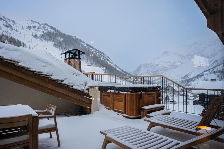 Holiday in mountain resort 7 room cabin triplex apartment 17 people (S7) - Silverstone - Val d'Isère - Terrace