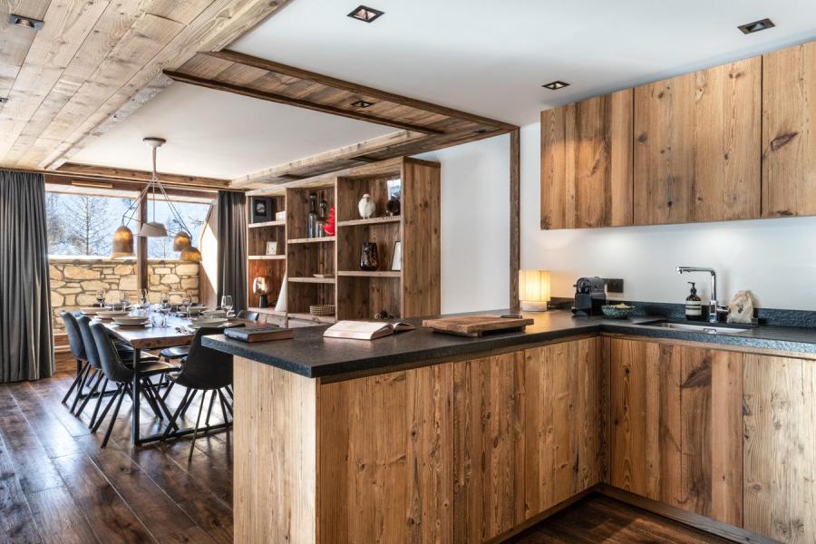 Holiday in mountain resort 4 room apartment cabin 6-8 people (B32) - Vail Lodge - Val d'Isère - Kitchen