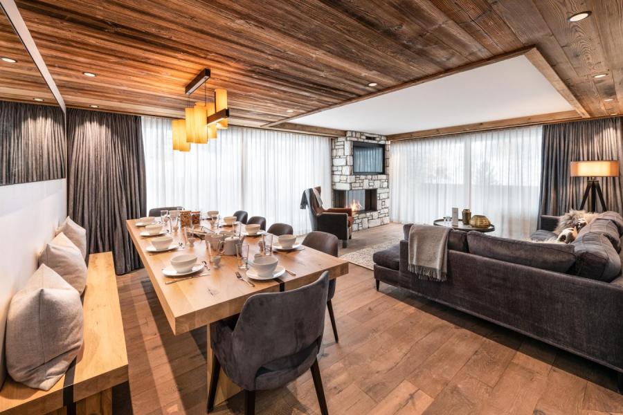 Holiday in mountain resort 5 room apartment cabin 8-10 people (B12) - Vail Lodge - Val d'Isère - Living room