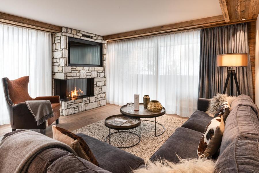 Каникулы в горах Апартаменты 5 комнат кабин 8-10 чел. (B12) - Vail Lodge - Val d'Isère - Салон