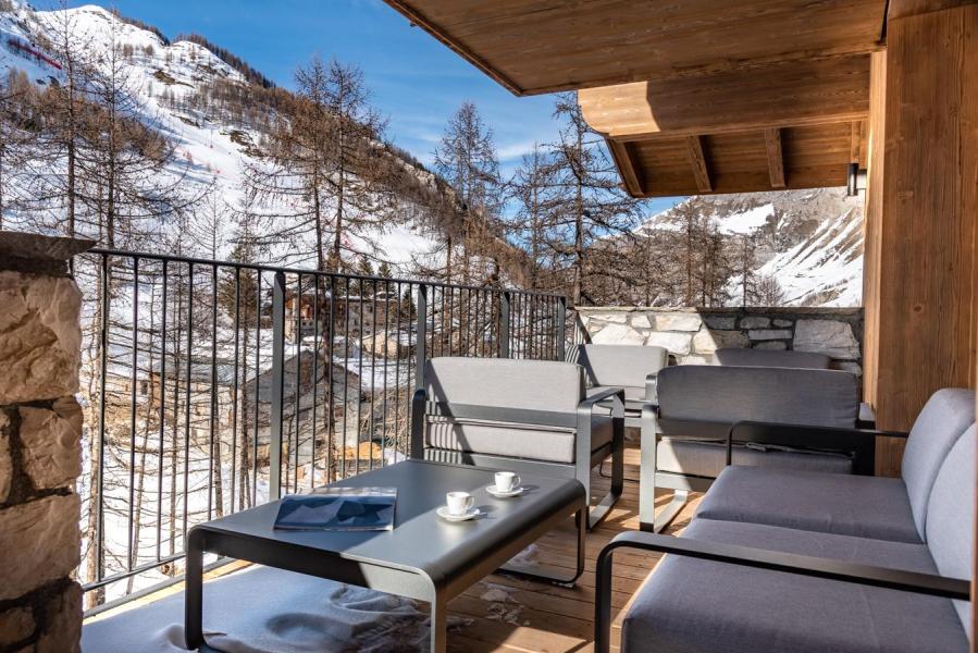 Vacaciones en montaña Apartamento dúplex 6 piezas 10 personas (B31) - Vail Lodge - Val d'Isère - Balcón