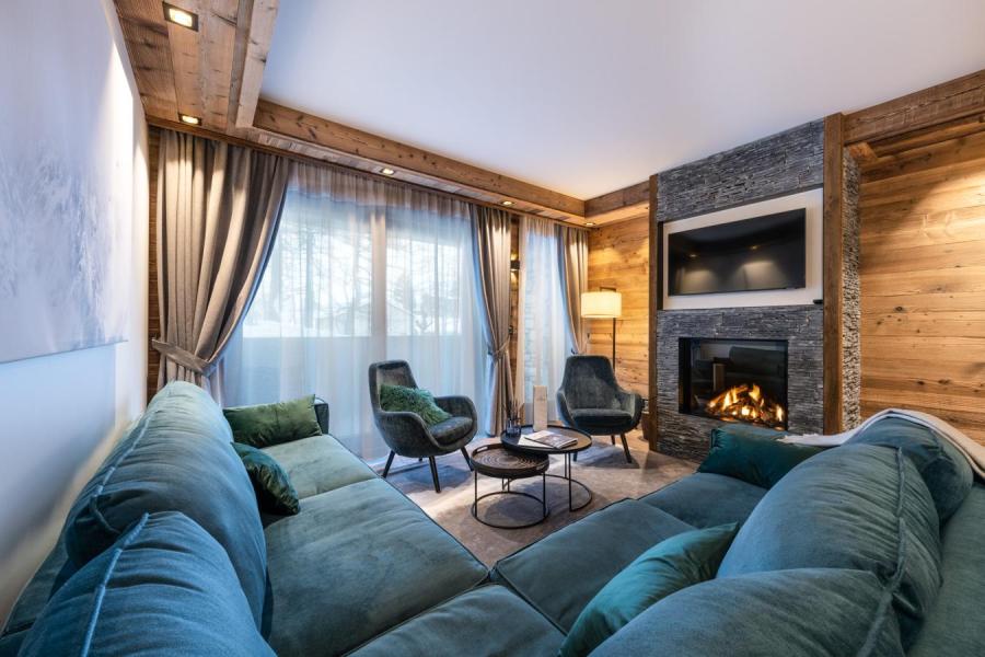 Vakantie in de bergen Appartement 3 kabine kamers 4-6 personen (A02) - Vail Lodge - Val d'Isère - Woonkamer