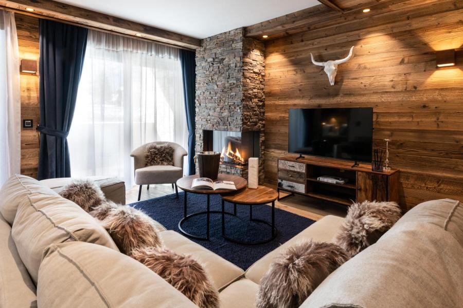 Vakantie in de bergen Appartement 4 kabine kamers 6-8 personen (A01) - Vail Lodge - Val d'Isère - Woonkamer