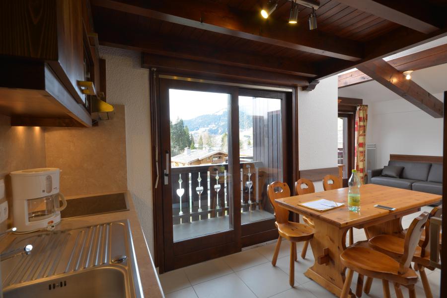 Vakantie in de bergen VVF Résidence Megève Mont Blanc - Megève - Woonkamer