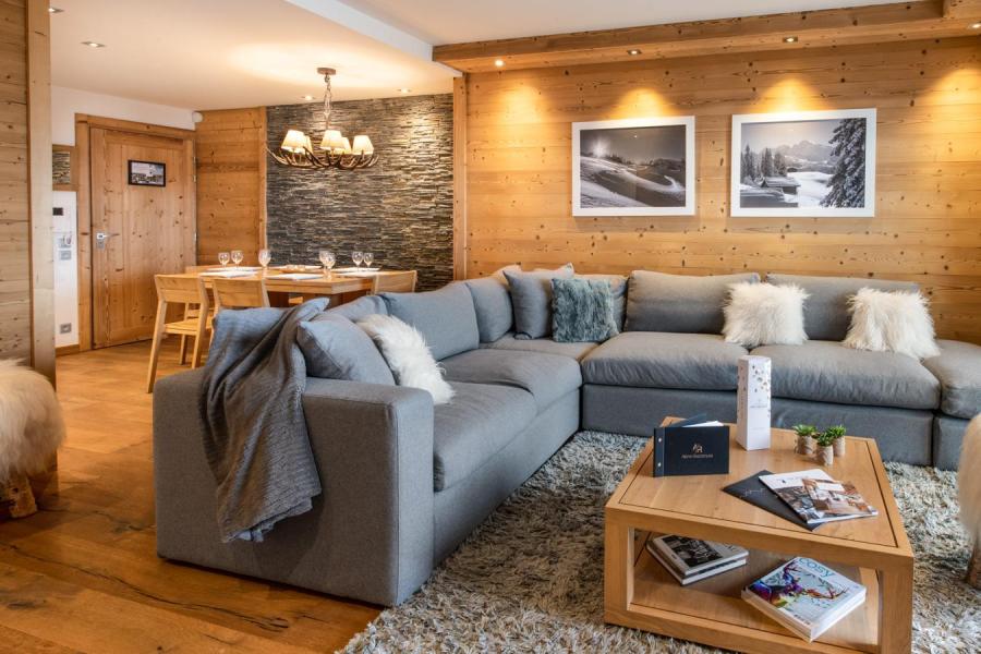 Holiday in mountain resort 4 room apartment cabin 4-6 people (B07) - Whistler Lodge - Courchevel - Living room