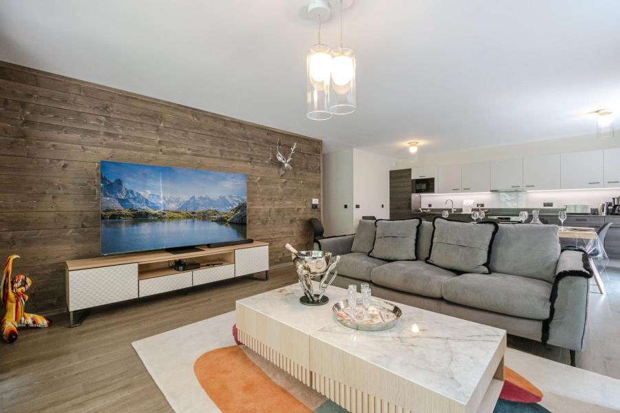 Holiday in mountain resort 4 room apartment 6 people (LISBA) - WHITE PEARL - Chamonix - Living room