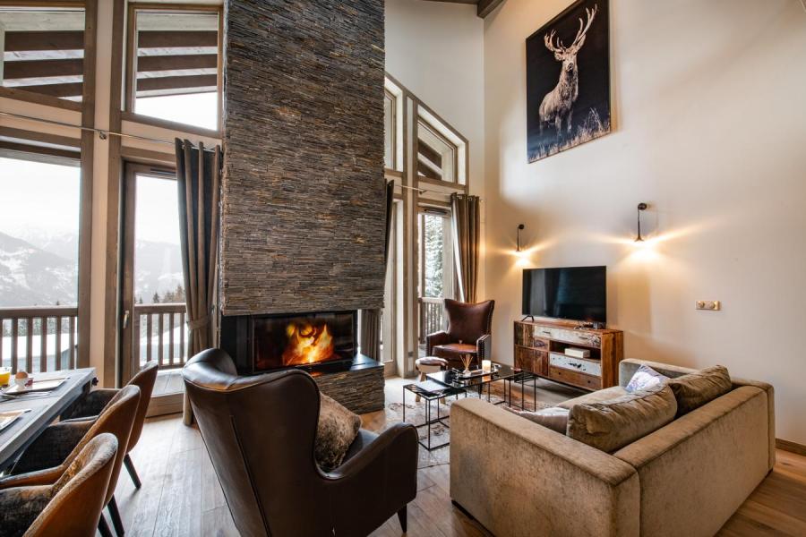 Urlaub in den Bergen 5 Zimmer Chalet für 10 Personen (YL2) - Yellowstone Lodge - La Tania - Wohnzimmer