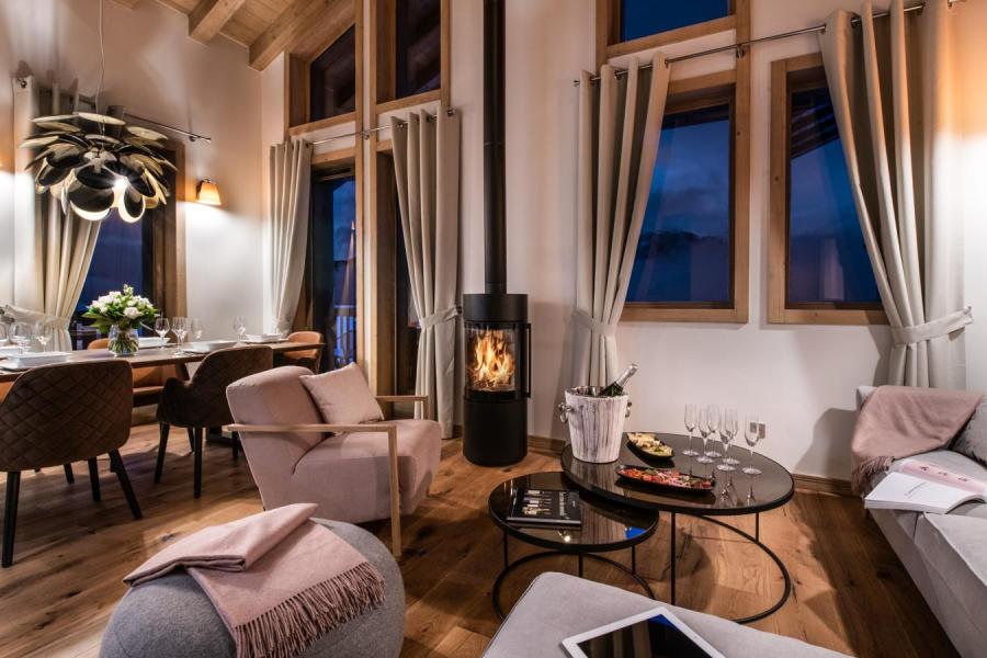 Urlaub in den Bergen 5 Zimmer Chalet für 10 Personen (YL4) - Yellowstone Lodge - La Tania - Wohnzimmer