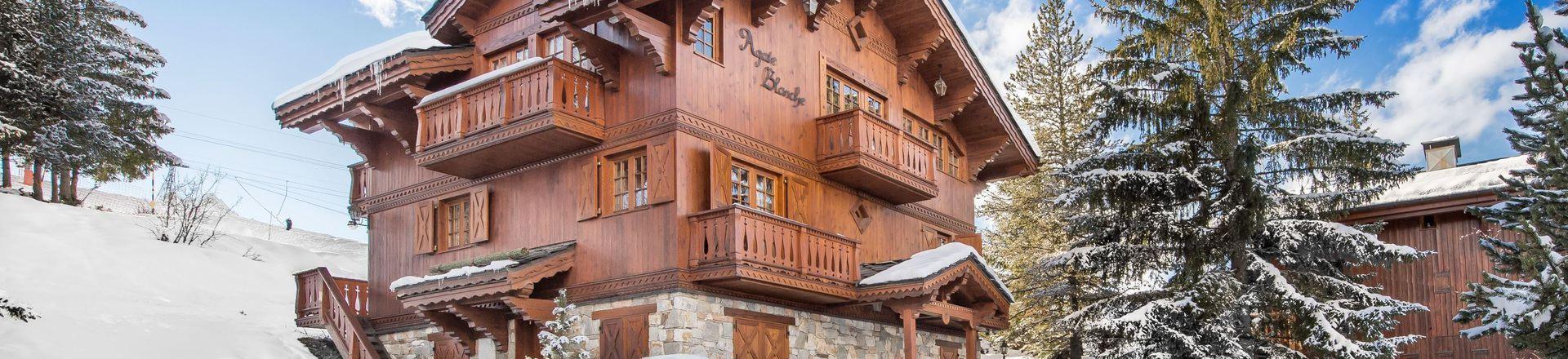 Holiday in mountain resort 7 room chalet 12 people - Chalet Agathe Blanche - Courchevel