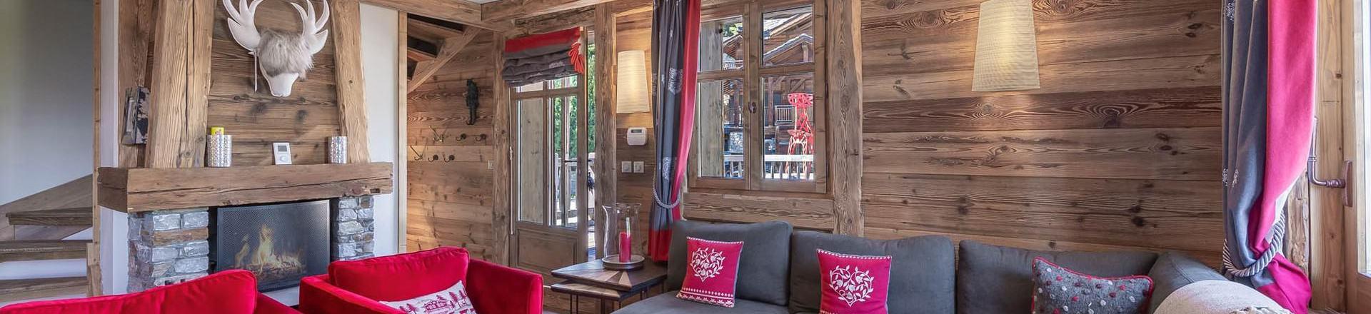 Каникулы в горах Шале 4 комнат 8 чел. - Chalet Ajacour - Courchevel - Салон