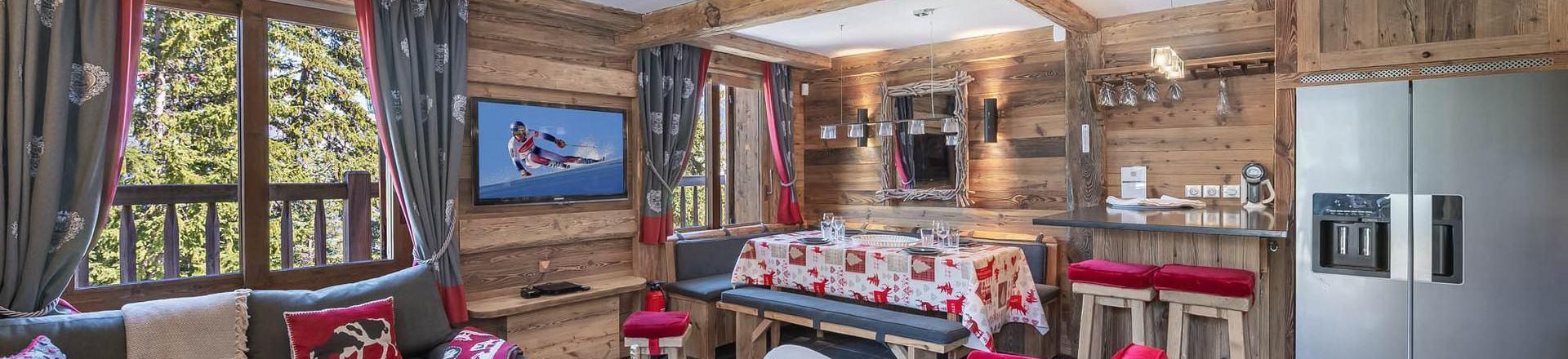 Vacances en montagne Chalet 4 pièces 8 personnes - Chalet Ajacour - Courchevel - Séjour