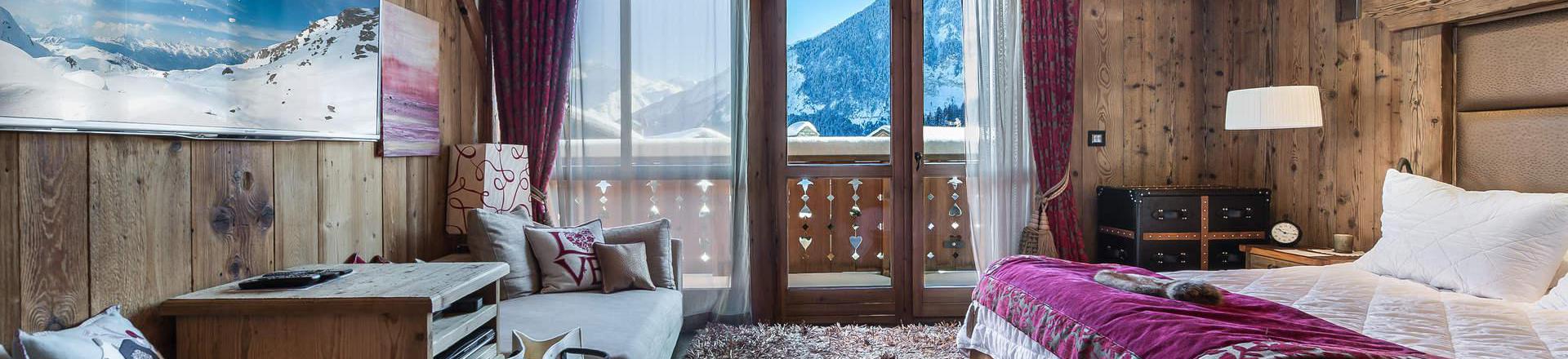 Holiday in mountain resort 8 room chalet 10 people - Chalet Alpette - Courchevel - Bedroom
