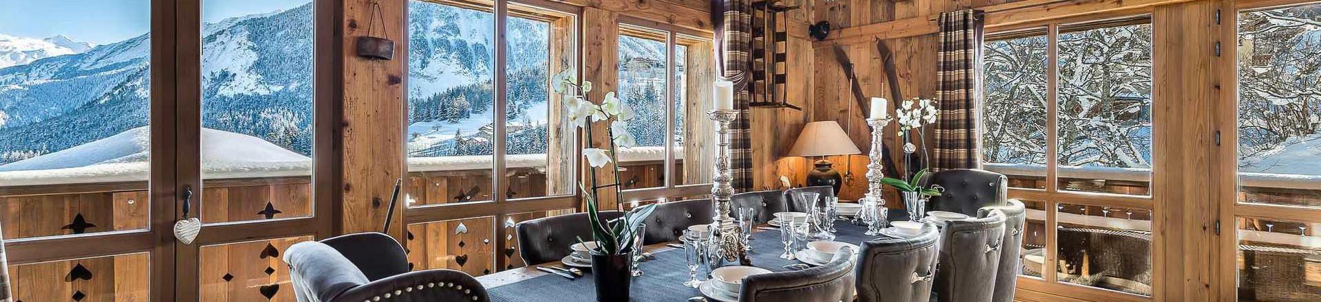 Holiday in mountain resort 8 room chalet 10 people - Chalet Alpette - Courchevel - Living room