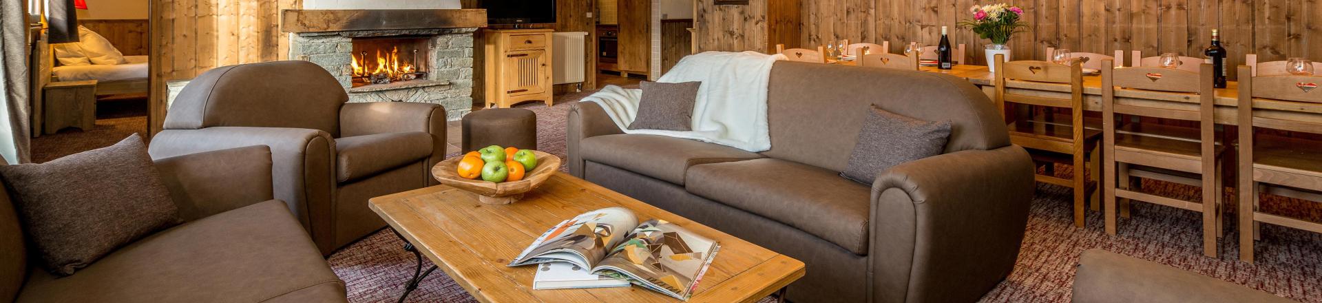 Holiday in mountain resort 6 room apartment 10-12 people - Chalet Altitude - Les Arcs - Settee