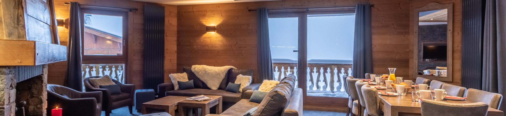 Urlaub in den Bergen 6-Zimmer-Appartment für 10 Personen - Chalet Altitude - Val Thorens - Wohnzimmer