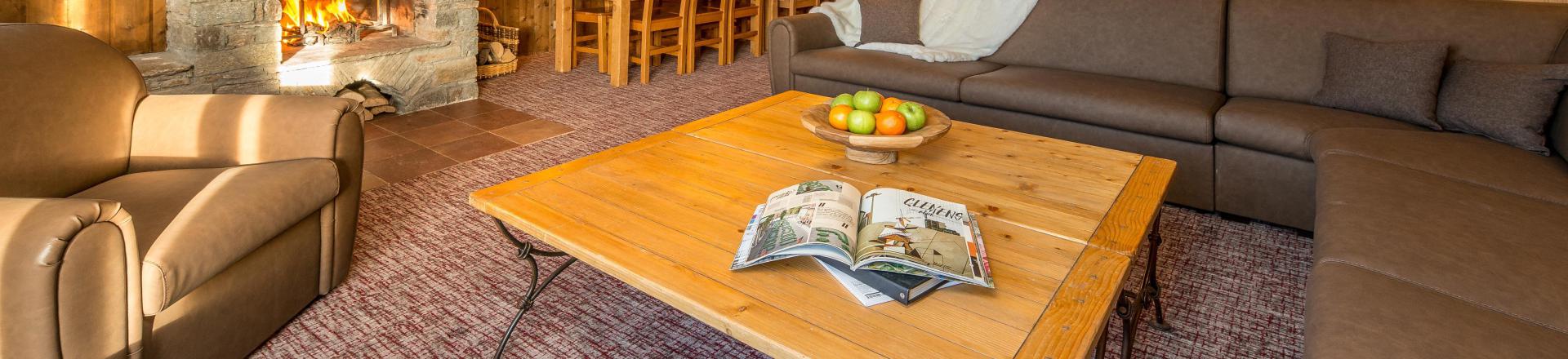 Urlaub in den Bergen 8-Zimmer-Appartment für 14 Personen - Chalet Altitude - Les Arcs - Wohnzimmer