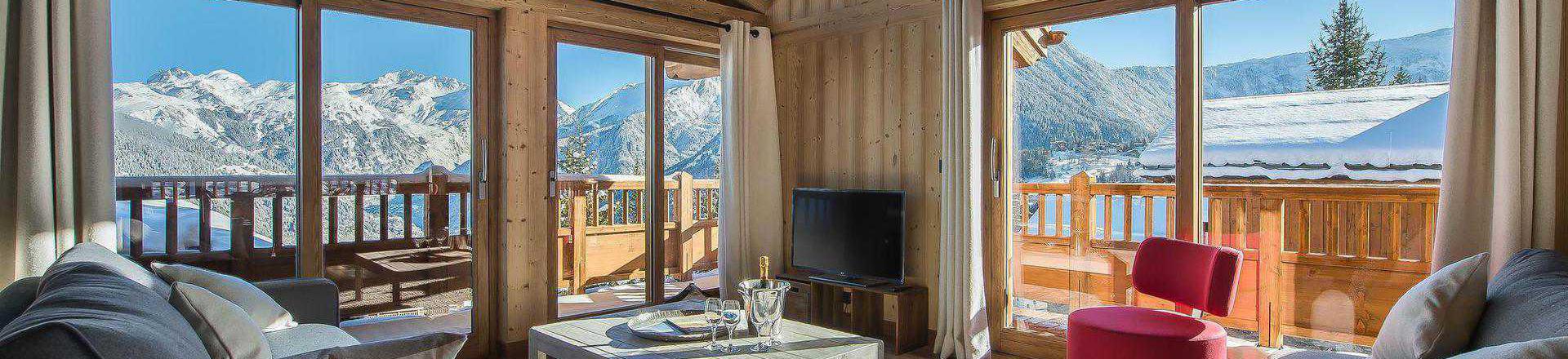 Holiday in mountain resort 6 room chalet 10 people - Chalet Ancolie - Courchevel - Living room