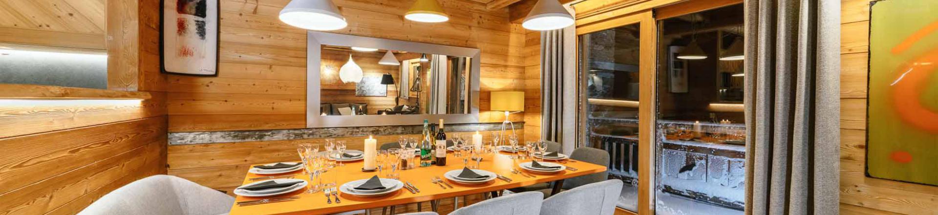 Holiday in mountain resort Chalet Bouquetin - Alpe d'Huez - Dining area