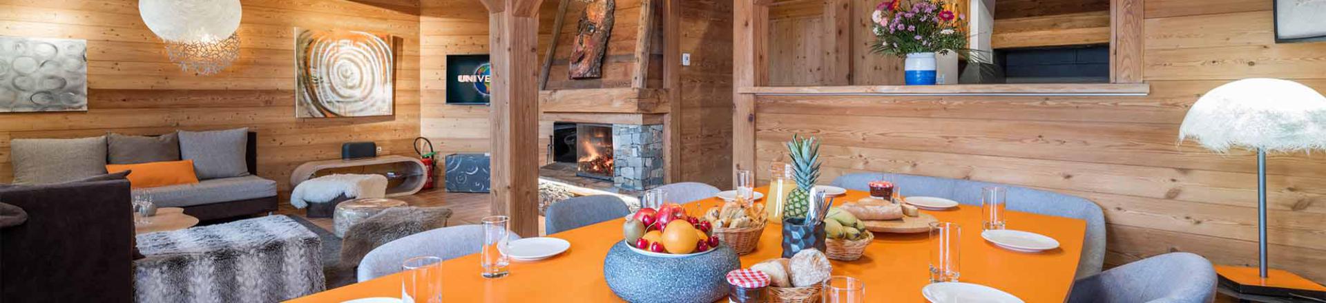 Holiday in mountain resort Chalet Bouquetin - Alpe d'Huez - Open-plan kitchen