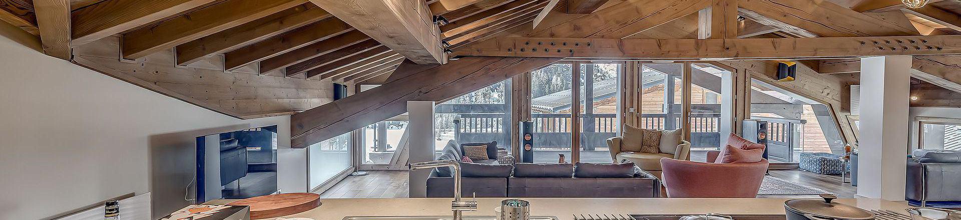 Holiday in mountain resort 6 room duplex chalet 10 people (CH) - Chalet Casa Alba - Tignes