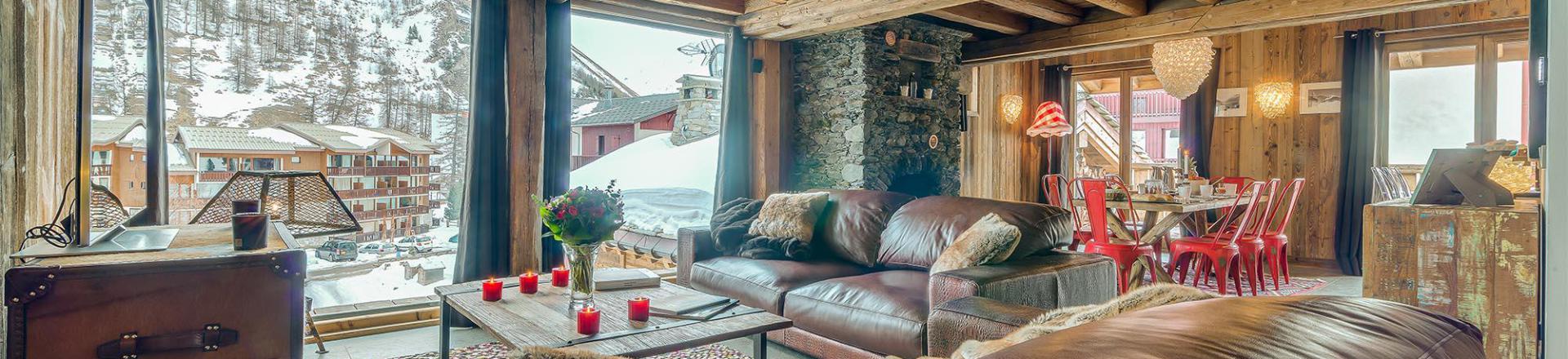 Каникулы в горах Chalet Denali - Val d'Isère - Салон