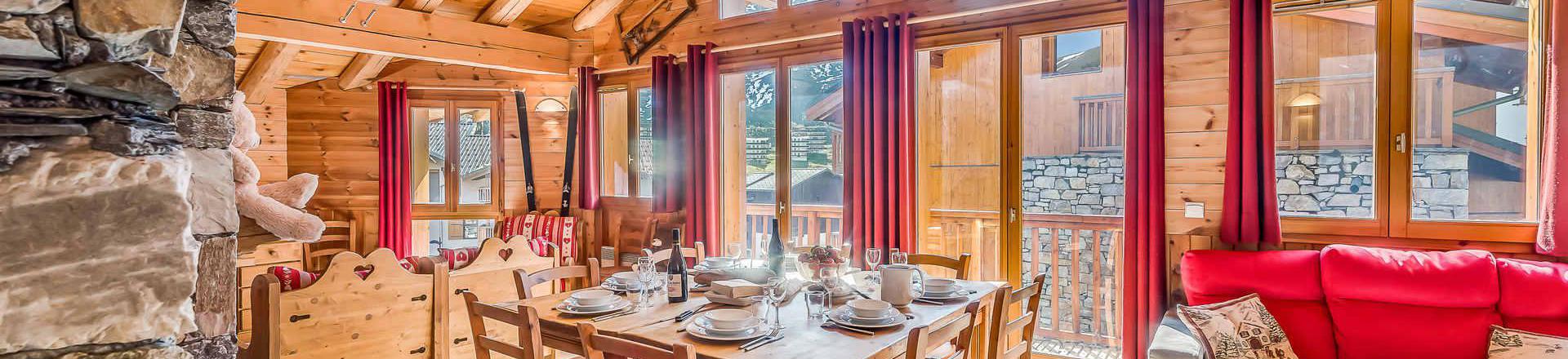 Vakantie in de bergen Appartement 6 kamers 10 personen (2CH) - Chalet Gypaete - Tignes - Woonkamer