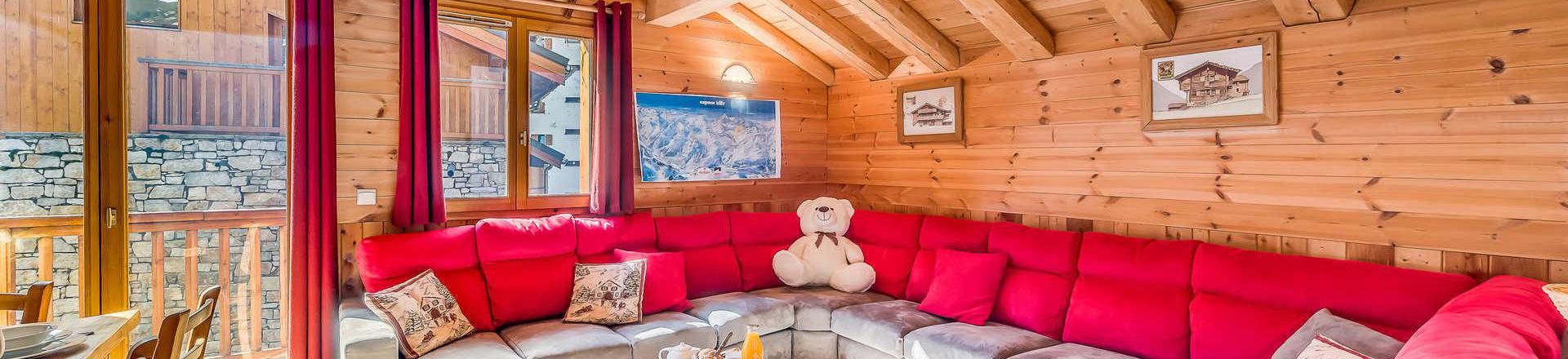 Vakantie in de bergen Appartement 6 kamers 10 personen (2CH) - Chalet Gypaete - Tignes - Woonkamer