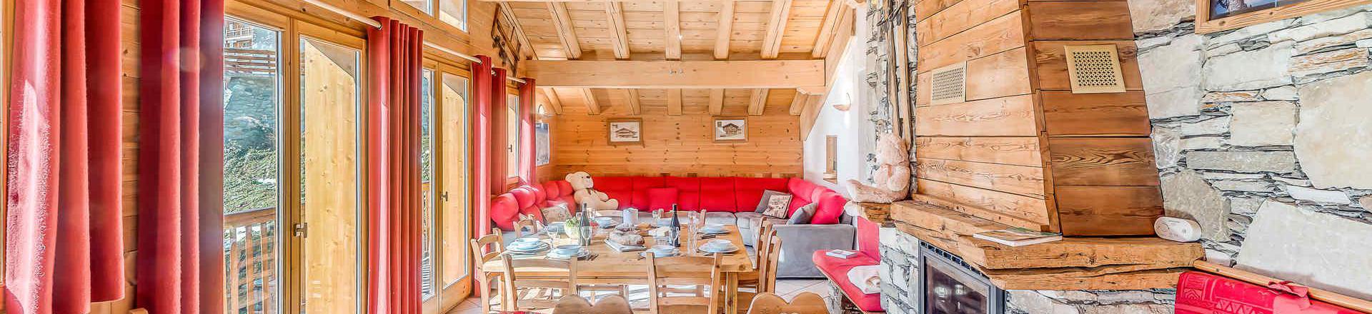 Vakantie in de bergen Appartement 6 kamers 10 personen (2CH) - Chalet Gypaete - Tignes - Woonkamer