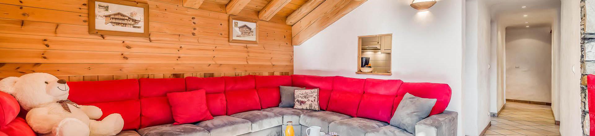 Vakantie in de bergen Appartement 6 kamers 10 personen (2CH) - Chalet Gypaete - Tignes - Woonkamer