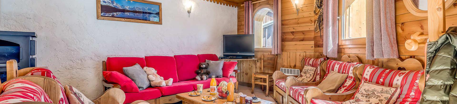 Vakantie in de bergen Appartement duplex 7 kamers 14 personen (1CH) - Chalet Gypaete - Tignes - Woonkamer