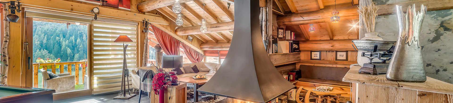 Holiday in mountain resort 9 room triplex chalet 15 people (CH) - Chalet Iseran - Tignes - Living room