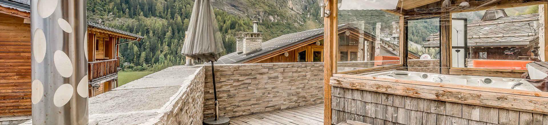 Vacances en montagne Chalet Iseran - Tignes - Terrasse