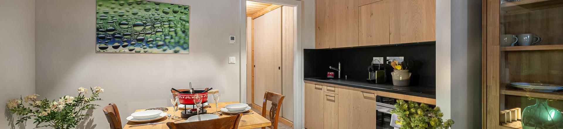 Holiday in mountain resort 2 room apartment 2 people (COCHET) - Chalet l'Éterlou - Les Menuires - Kitchenette
