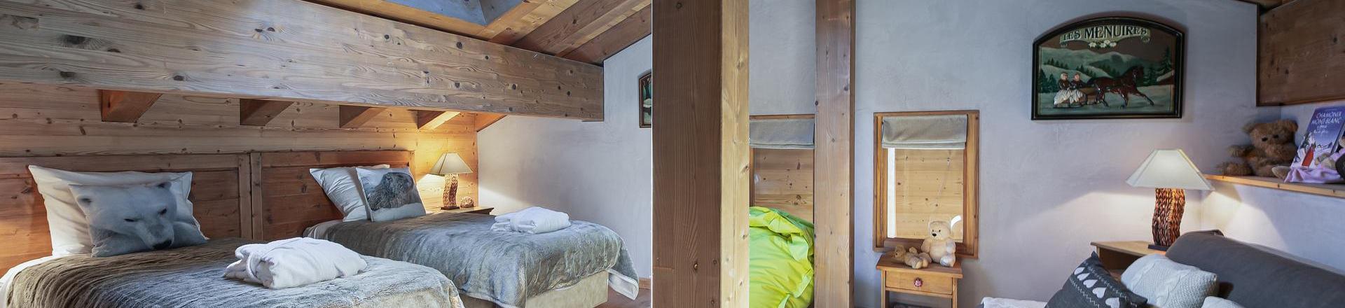 Urlaub in den Bergen 5 Zimmer Maisonettewohnung für 8 Personen (CIME CARON) - Chalet l'Éterlou - Les Menuires - Offener Schlafbereich